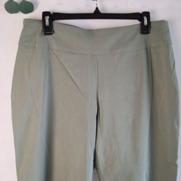 Cato Crochet Hem Pull-On Ankle Pants Size 14 Mid Rise NWT Comfy Chic - Picture 4 of 13